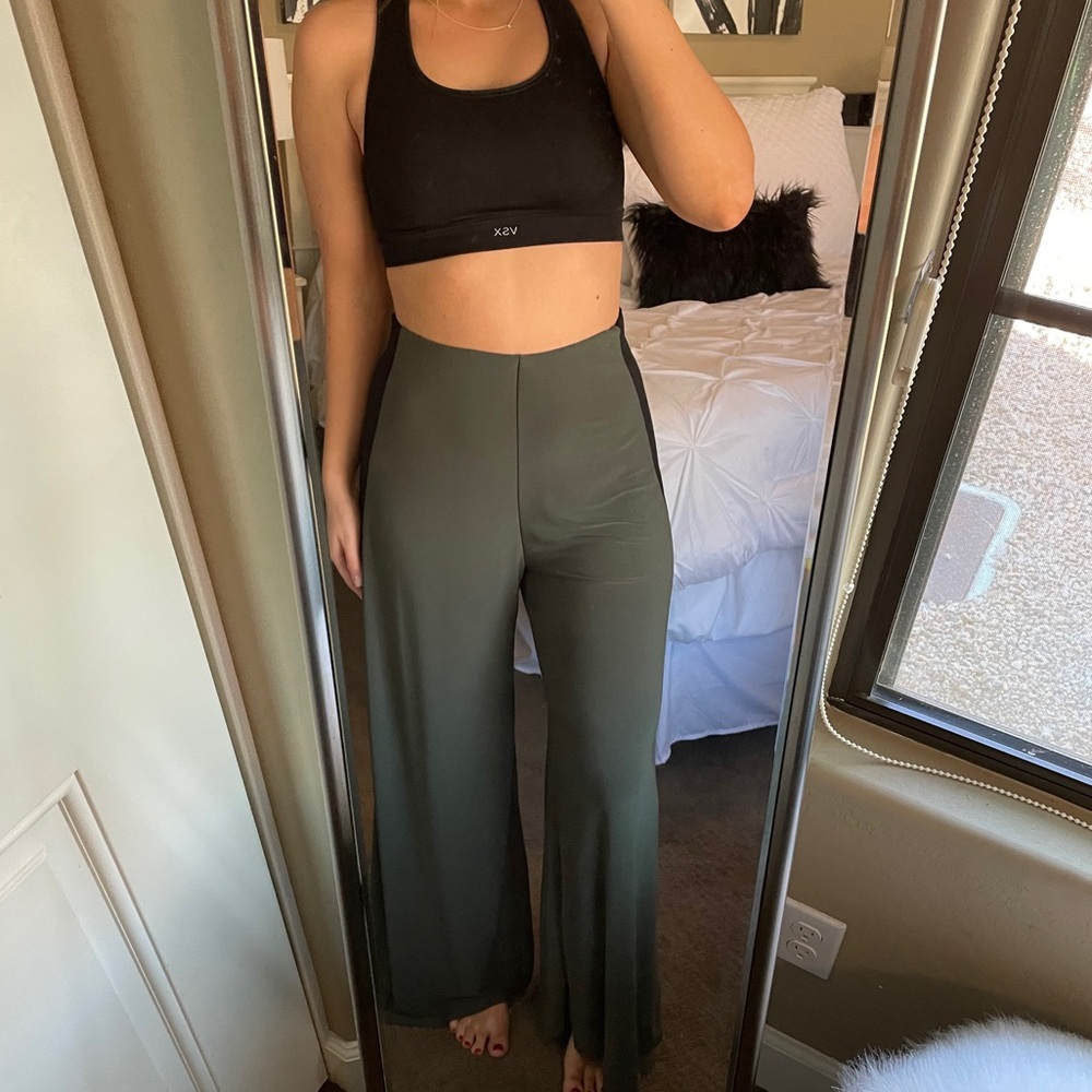 NWOT Blue Blush Olive Wide Leg Pants
